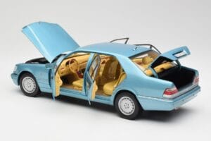 Mercedes S500 W140 Tyrkysový Metallic Norev 1:18 183561 Kov – obrázok 5 z 8