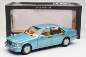 Mercedes S500 W140 Tyrkysový Metallic Norev 1:18 183561 Kov – obrázok 8 z 8