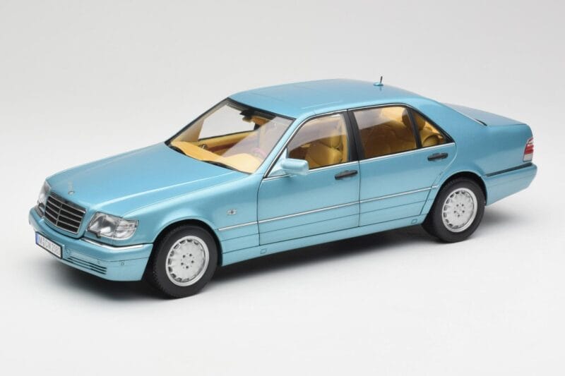 Mercedes S500 W140 Tyrkysový Metallic Norev 1:18 183561 Kov