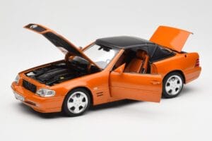 Mercedes SL 500 R129 Oranžový Metallic Norev 1:18 183752 Kov – obrázok 2 z 8