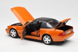 Mercedes SL 500 R129 Oranžový Metallic Norev 1:18 183752 Kov – obrázok 5 z 8