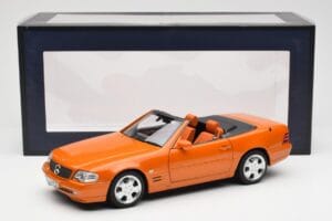 Mercedes SL 500 R129 Oranžový Metallic Norev 1:18 183752 Kov – obrázok 8 z 8