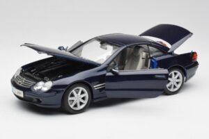 Mercedes SL 500 R230 Modrý Maisto 1:18 B66962126 Kov – obrázok 2 z 8