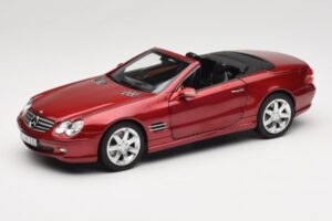 Mercedes SL 500 R230 Red Metallic Limitovaná Edícia Norev 1:18 183841 Kov