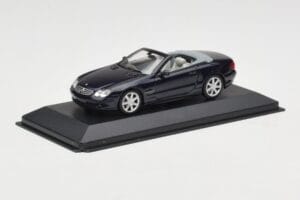 Mercedes SL500 R129 Dark Blue Metallic Minichamps 1:43 SL001 Kov – obrázok 2 z 4