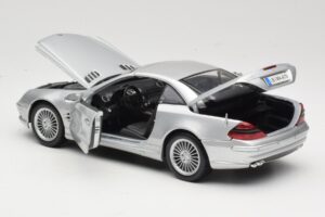 Mercedes SL55 AMG R230 Strieborný Maisto 1:18 36894 Kov – obrázok 5 z 8