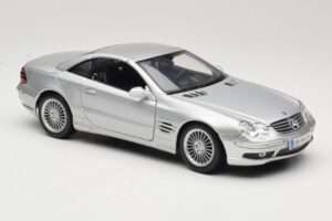 Mercedes SL55 AMG R230 Strieborný Maisto 1:18 36894 Kov – obrázok 6 z 8
