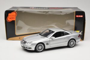 Mercedes SL55 AMG R230 Strieborný Maisto 1:18 36894 Kov – obrázok 8 z 8