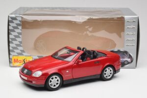 Mercedes SLK 230 R170 Červený Maisto 1:18 56023 Kov – obrázok 9 z 9