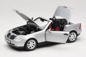 Mercedes SLK R170 Brilliant Silver Norev 1:18 183020 Kov – obrázok 2 z 9
