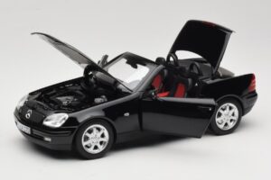 Mercedes SLK200 R170 Čierny Norev 1:18 B66040714 Kov – obrázok 2 z 9