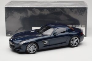Mercedes SLS AMG C197 Blue Metallic Minichamps 1:18 100039021 Kov – obrázok 8 z 8