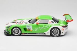 Mercedes AMG SLS C197 GT3 MS Racing #22 V. Sigacev / C. Stoll ADAC GT Masters 2011 Minichamps 1:18 151113102 Kov – obrázok 3 z 6