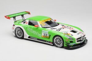 Mercedes AMG SLS C197 GT3 MS Racing #22 V. Sigacev / C. Stoll ADAC GT Masters 2011 Minichamps 1:18 151113102 Kov – obrázok 4 z 6