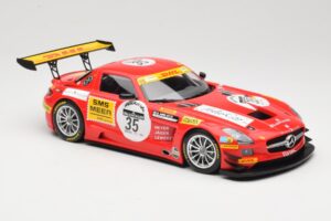 Mercedes SLS AMG GT3 #35 T. Heyer / T. Jager 24 Hours of Spa 2011 Minichamps 1:18 B66960196 Kov – obrázok 4 z 6