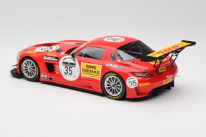 Mercedes SLS AMG GT3 #35 T. Heyer / T. Jager 24 Hours of Spa 2011 Minichamps 1:18 B66960196 Kov – obrázok 5 z 6