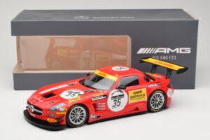 Mercedes SLS AMG GT3 #35 T. Heyer / T. Jager 24 Hours of Spa 2011 Minichamps 1:18 B66960196 Kov – obrázok 6 z 6