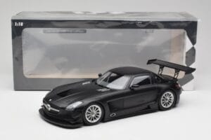 Mercedes SLS AMG GT3 C197 Street Mat Čierny Minichamps 1:18 151113101 Kov – obrázok 6 z 6