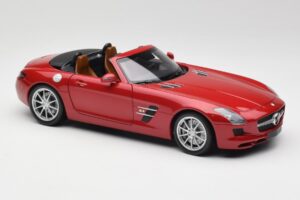 Mercedes SLS AMG R197 Roadster Le Mans Červený Minichamps 1:18 100039030 Kov – obrázok 6 z 8