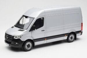 Mercedes Sprinter W907 Strieborný Norev 1:18 183424 Kov