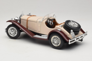 Mercedes SSK Béžový & Tmavočervený Bburago 1:18 3009-M4 Kov – obrázok 5 z 6