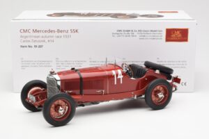 Mercedes SSK #14 Zatuszek Argentinian Autumn Race 1931 CMC 1:18 M-207 Kov – obrázok 6 z 6