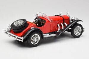 Mercedes SSK Červená & Čierny Bburago 1:18 3009-M1 Kov – obrázok 2 z 6