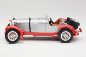 Mercedes SSK Strieborný & Červená Bburago 1:18 3009-M2 Kov – obrázok 3 z 6