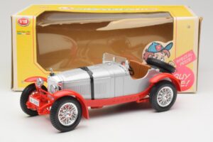 Mercedes SSK Strieborný & Červená Bburago 1:18 3009-M2 Kov – obrázok 6 z 6