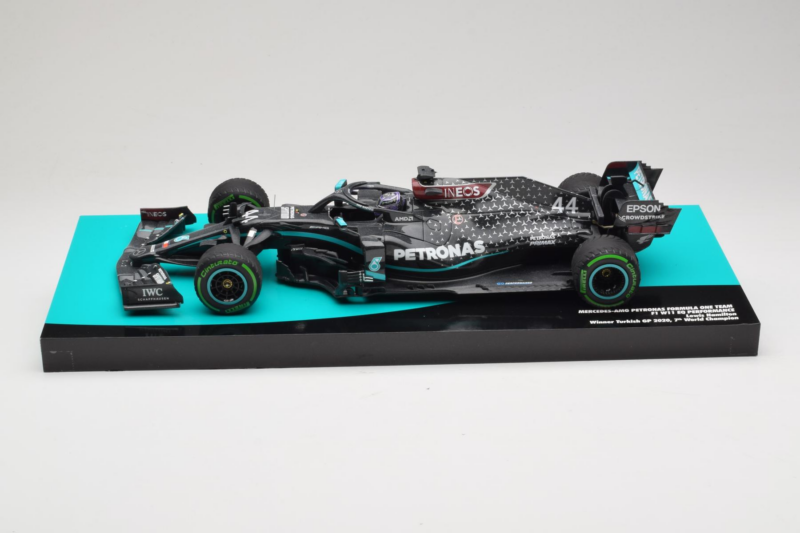Mercedes W11 #44 L. Hamilton Mercedes AMG Petronas Turkish Grand Prix Winner World Champion 2020 Minichamps 1:18 113201444 Ži