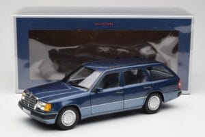 Mercedes 300D W124 T-Modell Nautical Modrý Norev 1:18 183962 Kov – obrázok 8 z 8