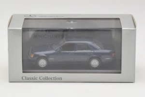 Mercedes W124 Tmavo Modrý Minichamps 1:43 MB006 Kov – obrázok 4 z 4