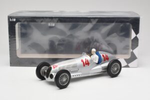 Mercedes W125 #14 Daimler-Benz AG M. von Brauchitsch 2nd Place German GP 1937 Minichamps 1:18 155373114 Kov – obrázok 6 z 6