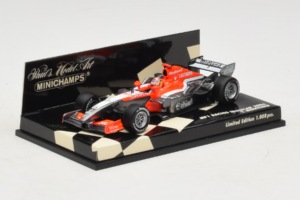 MF1 M16 #18 T. Monteiro MF1 Racing Showcar 2006 Minichamps 1:43 400060088 Kov – obrázok 2 z 5