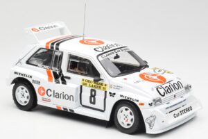 MG Metro 6R4 #8 P. Eklund / D. Whittock Rally Finland 1986 Sun Star 1:18 5536 Kov – obrázok 6 z 8