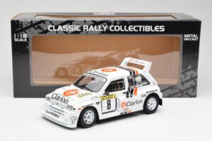 MG Metro 6R4 #8 P. Eklund / D. Whittock Rally Finland 1986 Sun Star 1:18 5536 Kov – obrázok 8 z 8