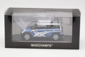 Mini Clubman R55 Cooper S Blue Metallic Onitsuka Tiger Minichamps 1:43 403138676 Kov – obrázok 4 z 4