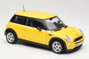 Mini Cooper One R50 Aerodynamický Paket Žltý Kyosho 1:18 80430148553 Kov – obrázok 6 z 8