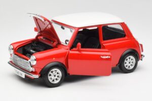 Mini Cooper Červený Bburago 1:18 3379 Kov – obrázok 2 z 8