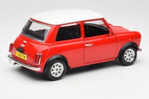 Mini Cooper Červený Bburago 1:18 3379 Kov – obrázok 3 z 8