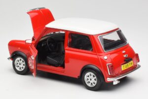 Mini Cooper Červený Bburago 1:18 3379 Kov – obrázok 5 z 8
