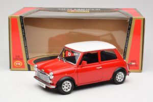 Mini Cooper Červený Bburago 1:18 3379 Kov – obrázok 8 z 8