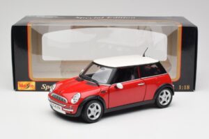 Mini Cooper R50 Červený Maisto 1:18 31619 Kov – obrázok 2 z 8