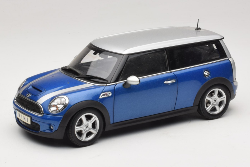 Mini Cooper S Clubman R55 Modrý & Strieborný Kyosho 1:18 80430421048 Kov