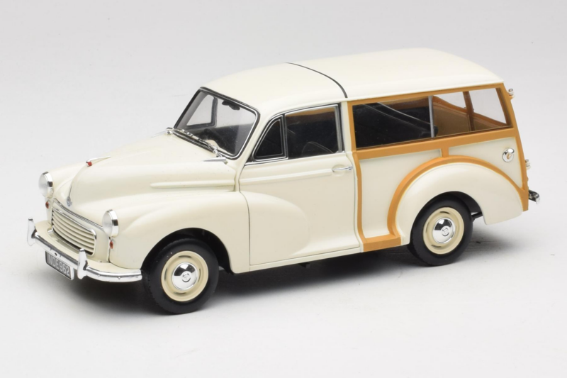 Morris Minor Traveller Biely Minichamps 1:18 150137010 Kov