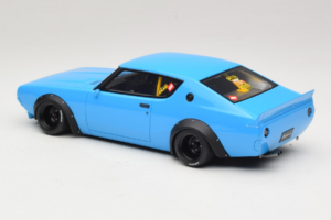Nissan Skyline 2000 GT-R KPGC110 LB Works Modrý Otto 1:18 OT1210 Živica – obrázok 4 z 6
