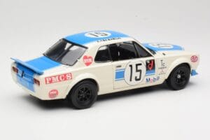 Nissan Skyline 2000GT-R KPGC10 #15 K. Takahashi Nissan Works JTCC 1972 Kyosho 1:18 08122B Kov – obrázok 3 z 8