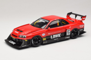 Nissan Skyline ER34 LB Super Silhouette Active Red GT Spirit 1:18 GT570 Živica