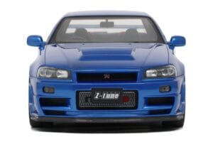 Nissan Skyline GT-R R34 NISMO Z-Tune Bayside Blue Otto 1:12 G082 Živica – obrázok 2 z 4