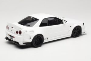 Nissan Skyline GT-R BNR34 by KRC Pearl White Otto 1:18 OT1135 Živica – obrázok 2 z 6